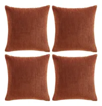 Comprar Homi Homi Set De 4 Cubiertas De Almohada De Tiros De Óxido Y