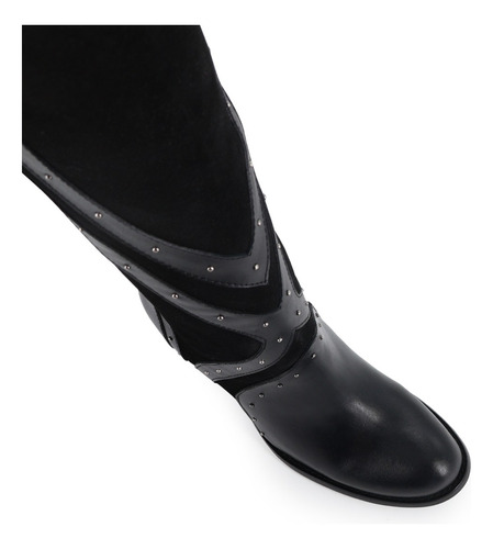 Bota Vaquera Para Mujer Piel Res Genuina Modelo Soberbia