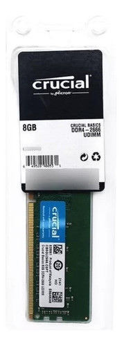 Memória Para Computador Ddr4 8gb 2666mhz Crucial Cb8gu2666