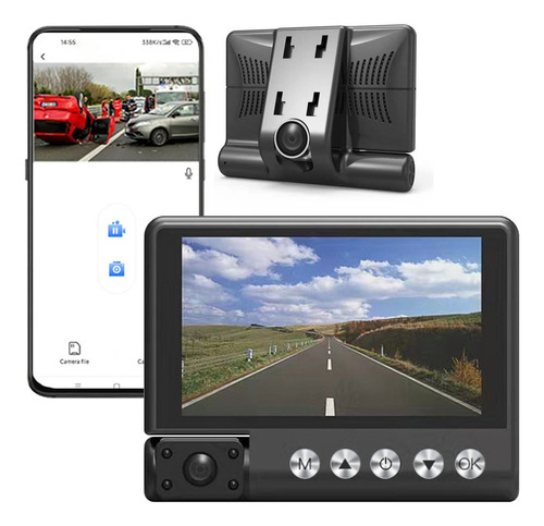 Cámara De Vigilancia Para Coche Hd 1080p Con Visión Nocturna