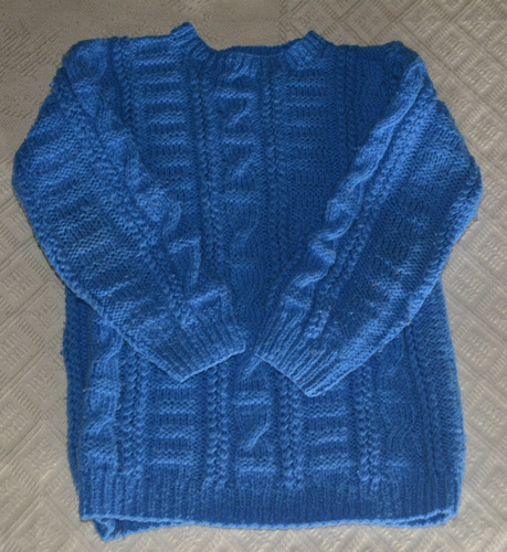 Buzo O Sweater Lana Tejido Artesanal- Ropa Niña 7-9 Años