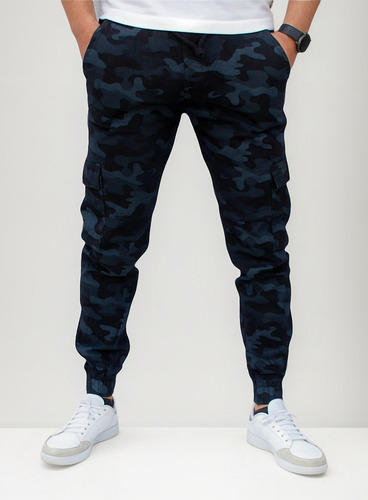 Pantalón Jogger Cargo De Gabardina Stretch John Silver
