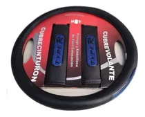 Comprar Funda Cubre Volante 38cm Negro Reflectivo Azul + Cubre Cinto