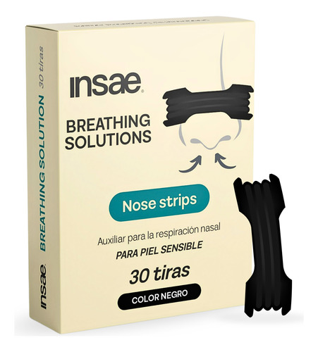 Imagen del producto 30 Tiras Nasales Antironquidos Mejora Respiración Y Descanso