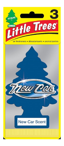 Pack 3 Aromatizantes Pino Auto Nuevo Little Trees