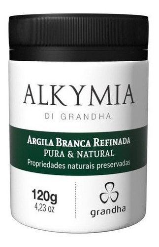 Grandha Alkymia Argila Branca Refinada 120g - Argiloterapia