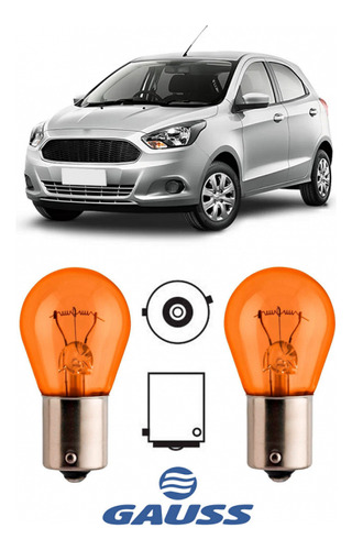 2 Lampada Pisca Seta Farol Ford Ka 2014 2015 2016 2017 2018