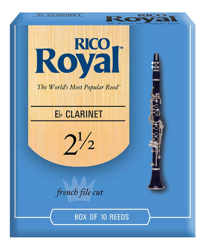 Rico Caña Clarinete Royal 2 1/2   Pack 10 Unidades