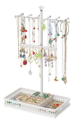 Soporte Joyería 3 En 1 Organizador Collares Pulseras Y Anill