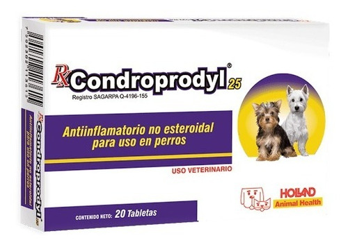 Holland Condroprodyl 25 Mg 20 Tabletas Divisibles Carprofen