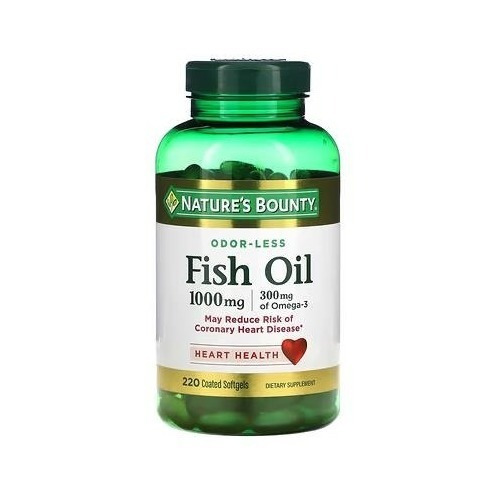 Natures Bounty | Fish Oil I 1000mg I 220 Softgeles I Usa