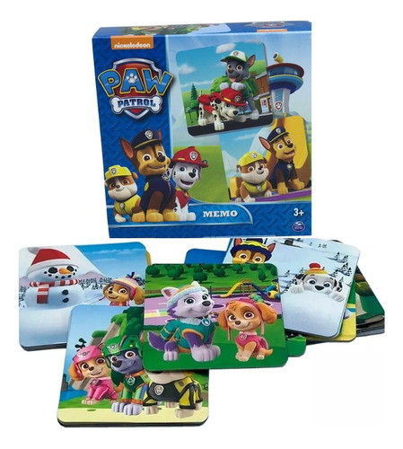 Paw Patrol Memory 24 Tarjetones Juego Memoria 1611 Caffaro