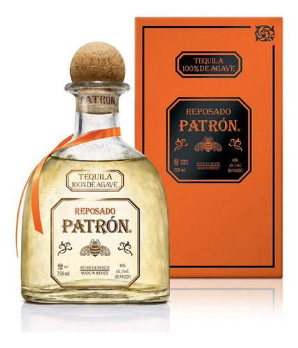 Caja De 12 Tequila Patrón Reposado 750 Ml