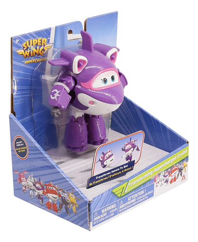 Avión De Cristal Supercargado Super Wings 5 Transforming