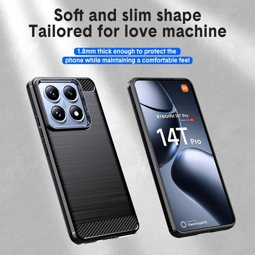 Ch Capa Projetada Para Xiaomi 14t/14t Pro, Tpu Flexível