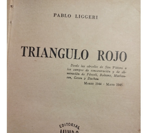 Pablo Liggeri- Triángulo Rojo- Por Campos De Concentración