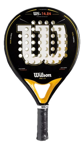 Wilson Paleta Padel Unisex Ws 14.24 Negro-amarillo Ras