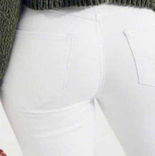 Pantalón Mujer Hollister Skinny Jeans Blanco