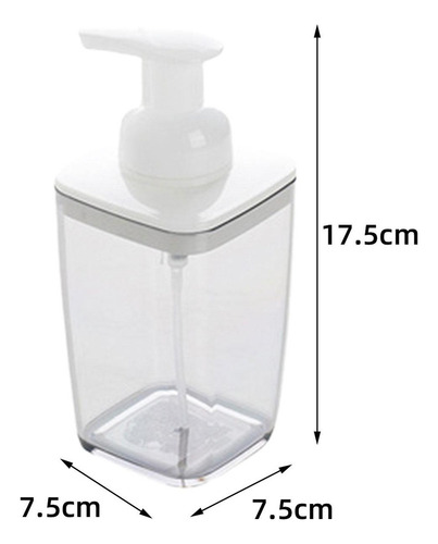 Nuevo Garrafa Recarregável Da Bomba 420ml Recipiente Cinza