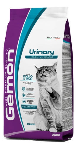 Gemon high premium gato urinary pollo y arroz 7 kg