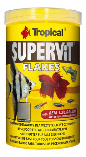 Ração Para Peixes Onívoros 200g Em Flocos Supervit Flakes