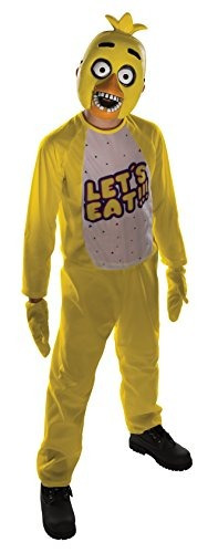 Chica Tween Costume Five Nights At Freddy's Jumpsuit, Mitts 