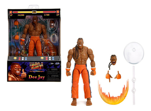 Street Fighter Ii Figura Dee Jay Jada Ultra Articulada