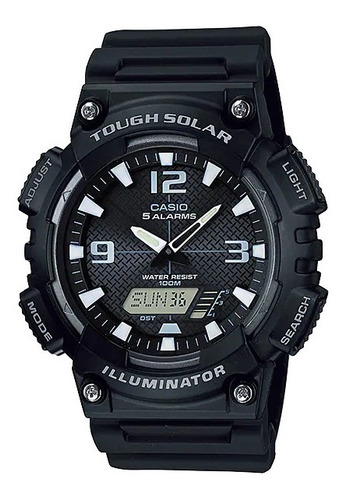 Reloj Tough Solar Analogico Digital Casio Aq-s810w-1av Negro