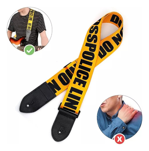 N Tali Strap Para Guitarra Y Bajo Electrica Piel Con