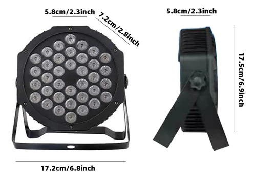 Packx2 Proyector Led Rgb Luces Dj Luz Fiesta Dmx Disco 36led