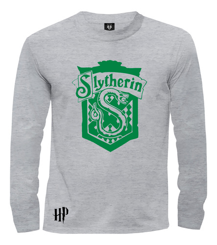 Camiseta Camibuzo Harry Potter Escudo Casa Slytherin