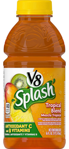 Splash Tropical Blend, Botella De 16 Oz