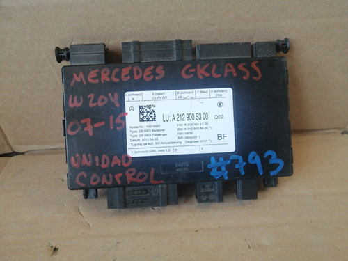 Unidad De Control Mercedes C-klass W204 2007-2015 #793 