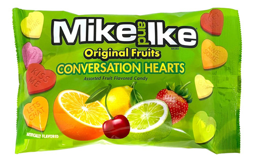 Caramelos Mike & Ike Conversation Hearts Frutas San Valentín