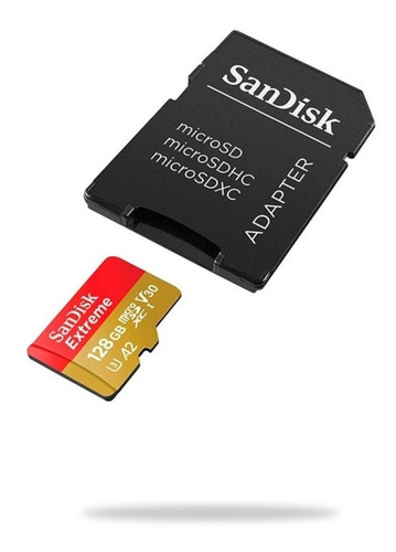 Imagen 3 de 4 de Tarjeta de memoria SanDisk SDSQXA1-128G-GN6AA Extreme con adaptador SD 128GB