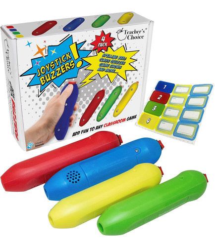 Teachers Choice - Zumbadores De Juego Con Joystick De Mano,