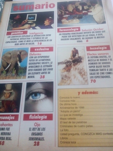Imagen 2 de 4 de Revista Conozca Más Año 7 No. 1 Inteligencia El Ojo Y Más