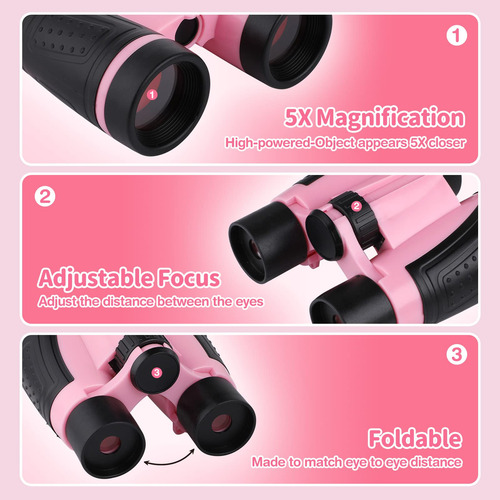 Kit Explorador Para Niños Sombrero, Binocular, Red, Silbato,