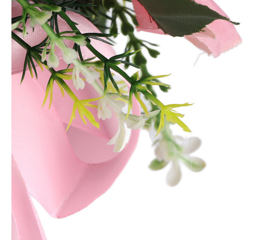 Simulación De Flores De Seda Artificial Para Ramo De Boda