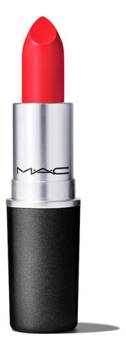 Batom Mac Satin Red Cremoso 3g Acabamento Acetinado Cor Mac red