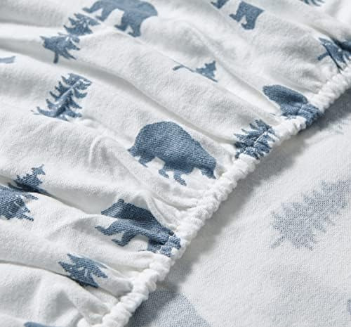 Eddie Bauer - Sábanas King, Juego De Cama De Franela De Algo