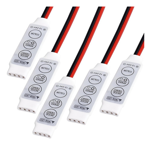 Driver Led Rgb De 4 Pines, Regulador De 3 Teclas Tira D...