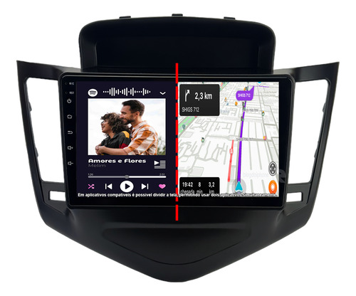Kit Multimidia 9 Polegadas Android Gm Cruze 2011 A 2015