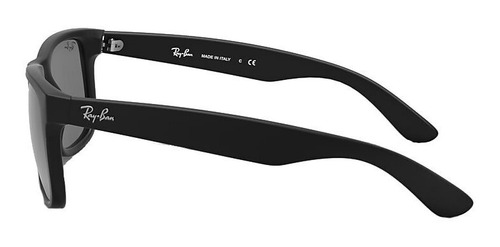 Imagen 4 de 4 de Anteojos de sol Ray-Ban Justin Color Mix Small con marco de nailon color matte black, lente grey de cristal espejada, varilla matte black de nailon - RB4165