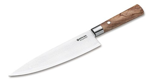 Boker Damasco Cuchillo De Cocina De Madera De Olivo