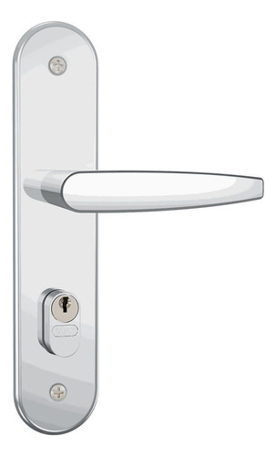 Fechadura 804/33 Porta Externa Inox Stam Cor Cromado