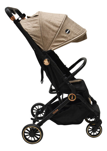 Carriola Vicka Travel System Lifestyle By Infanti Reversible Color Beige Chasis Negro