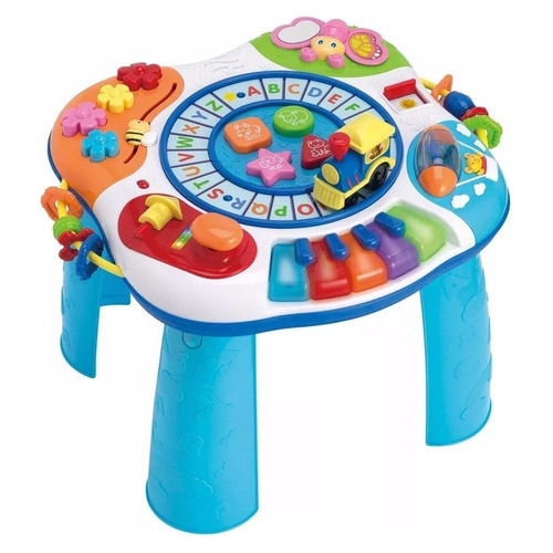 Mesa Didactica Con Actividades Tren Y Piano Winfun Color Multicolor