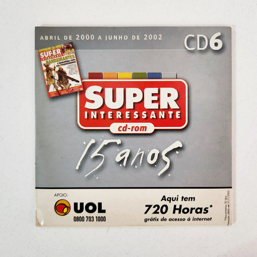 Revista Super Interessante - 15 Anos, Coleção Em 6 Cd's (Usado)