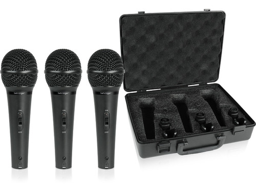 Behringer Ultravoice Xm1800s Pack 3 Micrófono Vocal Dinámico